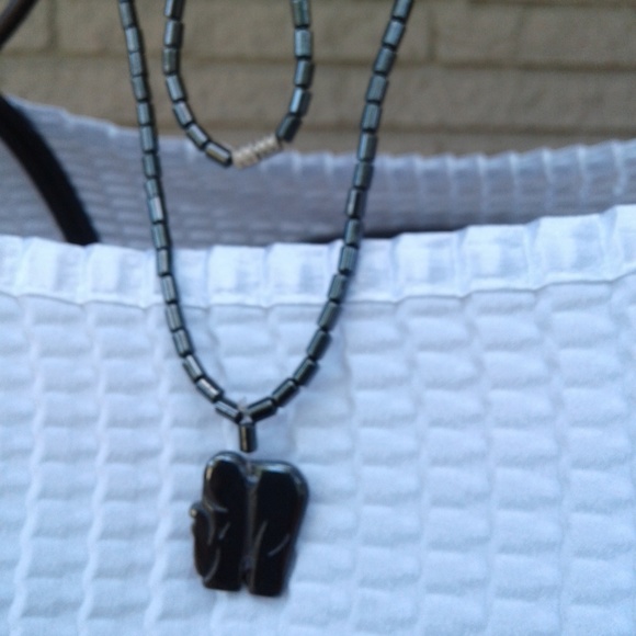 Elephant Hermatite Neclace. - Picture 3 of 8
